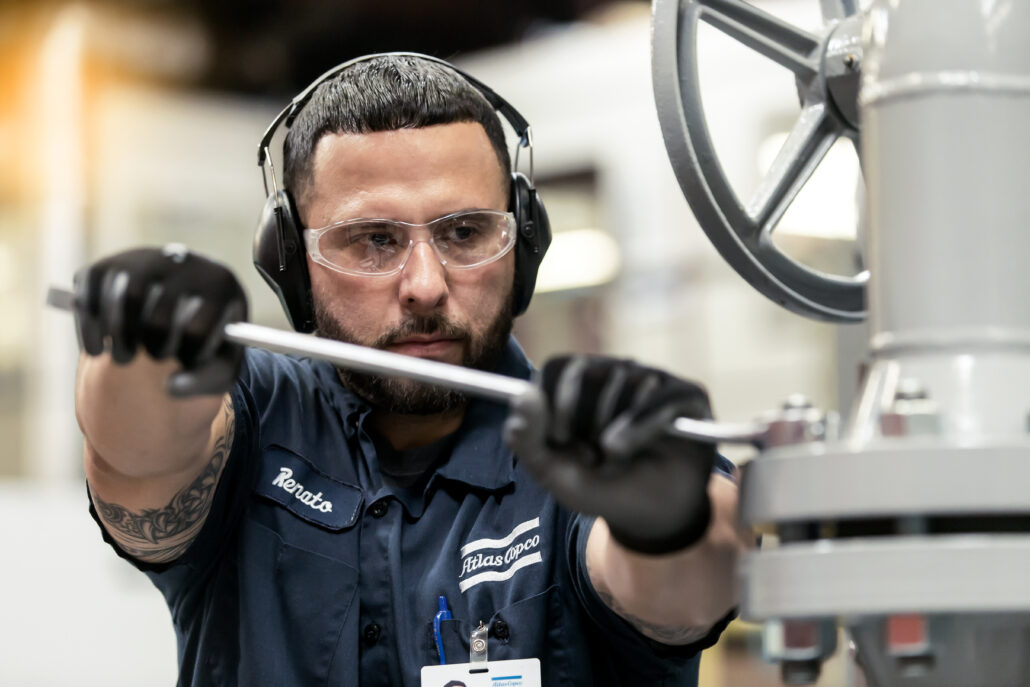BRE Field Service Engineer working on turboexpander